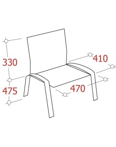 Стул FA_EChair Rio ИЗО хром к з черный V 14 PV 1 Easy chair