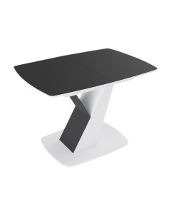 Кухонный стол Стол обеденный Гарда Тип 1 Белый Черный графит стекло Triya