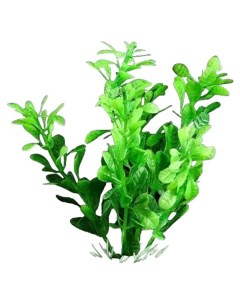 Искусственное растение аквариумное зеленый 3х13 см 5 шт Пижон