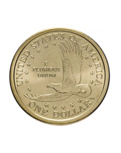 Памятная монета 1 доллар Парящий орел Сакагавея Коренные американцы США 2000 г UNC Nobrand