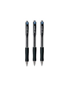Набор шариковых автоматических ручек Laknock SN 100 синий 0 5 мм 3 шт Uni mitsubishi pencil