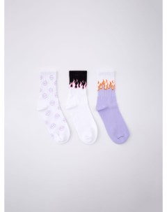 Набор из 3 пар носков с принтом для девочек Sela