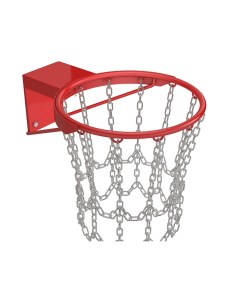 Кольцо баскетбольное антивандальное с сеткой из цепей IMP A85 Atlet