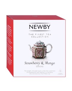 Чайный напиток Клубника и манго в пирамидках 15 пакетиков Newby