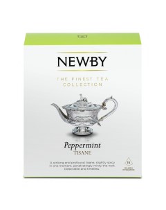 Чай черный Мята перечная в пирамидках 15 пакетиков Newby