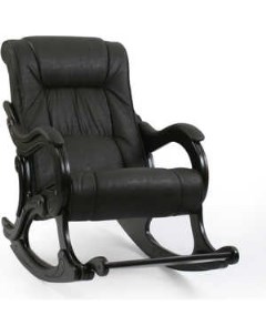 Кресло качалка МИ Модель 77 каркас венге с лозой обивка Дунди 108 Мебель импэкс