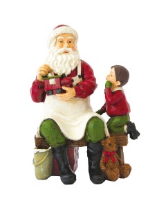 Рождественская фигурка Christmas Figurines Санта Клаус с ребенком Easy life