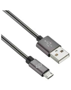 Кабель MICROUSB 1 2M BRAIDED G USB m micro USB m 1 2м темно серый Digma