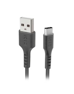 Дата кабель USB Type C 3 м черный Sbs