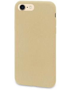 Чехол накладка Liquid Pebble для Apple iPhone 7 8 золотистый Dyp