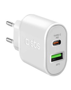 Сетевое зарядное устройство USB порт Type C порт 20Вт Power Delivery белый TETRPD20W Sbs