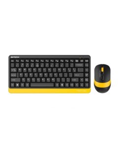 Клавиатура и мышь Wireless FG1110 BUMBLEBEE клав черная желтый мышь черная желтый USB Multimedia 191 A4tech