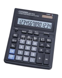 Калькулятор SDC 554 S 14 разрядный черный Citizen