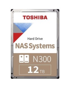 Жесткий диск N300 HDWG21CUZSVA 12ТБ HDD SATA III 3 5 BULK Toshiba
