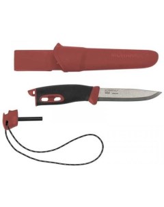 Нож Companion Spark разделочный 104мм стальной черный красный Morakniv
