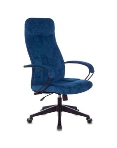 Кресло руководителя CH 608Fabric на колесиках ткань синий Бюрократ