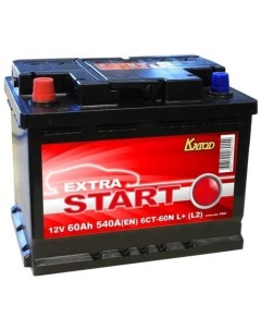 Аккумулятор автомобильный Extra Start 60Ач 540A Катод extra start