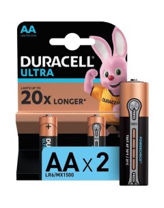 AA Батарейка Ultra LR6 2BL MX1500 2 шт Duracell