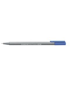 Ручка капиллярная трехгранная Triplus 334 0 3 мм голубая Staedtler