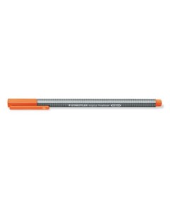 Ручка капиллярная трехгранная Triplus 334 0 3 мм оранжевая Staedtler