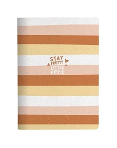 Тетрадь Hippie общая, 40 листов, 19,4 х 26,6 см, в клетку, мягкий переплет, скрепка, полосы Be smart