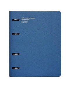 Тетрадь Prague общая, 120 листов, 17,5 х 21,2 см, в клетку, кольцевой механизм, синий Infolio study