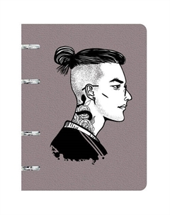 Тетрадь Street style, 100 листов, на кольцах, А5, пластиковая обложка, съемный блок, в клетку, 70г/м2 Канц-эксмо