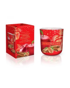 Свеча ароматизированная в стакане Рождественский фруктовый сад 150 гр Bartek candles