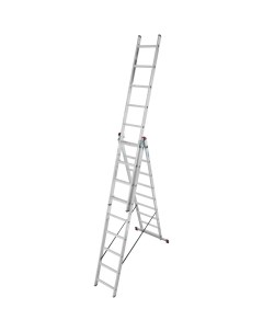 Алюминиевая трехсекционная лестница Krause