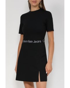 Платье мини с добавлением вискозы Calvin klein jeans
