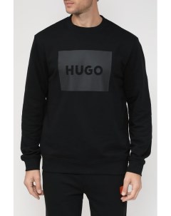 Хлопковый свитшот с логотипом бренда Hugo