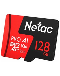 Карта памяти microSD P500 ECO 128 GB адаптер NT02P500ECO 128G R Netac