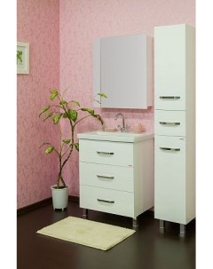 Мебель для ванной комнаты Анкона 60 см напольная белая Sanflor
