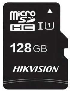 Карта памяти 128Gb microSDHC C1 Class 10 UHS I U1 V30 адаптер HS TF C1 STD 128G Adapter Hikvision