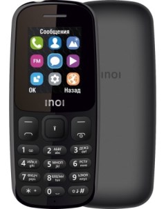 Мобильный телефон 100 1 8 160x128 TFT 32Mb RAM 32Mb 2 Sim 600 мА ч черный Inoi