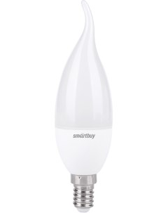 Лампа светодиодная E14 свеча на ветру C37 9 5Вт 6000K холодный свет 760лм SBL C37Can 9_5 60K E14 Smartbuy