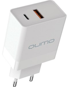 Сетевое зарядное устройство Energy light Charger 0052 20W 1USB USB type C Quick Charge PD 3A белый 3 Qumo