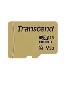 Карта памяти 64GB UHS I U3 microSD with Adapter MLC Transcend