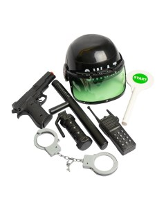 Набор игровой Полиция со шлемом 7 предметов Nobrand