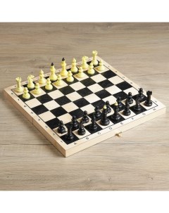 Настольная игра 3 в 1 Классическая нарды шахматы шашки доска 40 х 40 см Nobrand