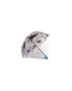 Зонт трость детский от дождя полуавтомат складной С 537 бирюзовый 12310 Galaxy