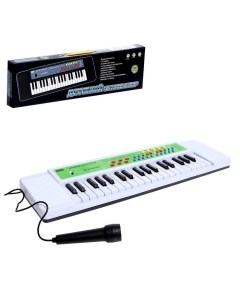 Синтезатор Детский 37 клавиш с микрофоном цвет белый Nobrand
