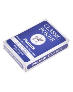 Карты игральные Классик Покер синяя рубашка GA W1321 55 карт Piatnik