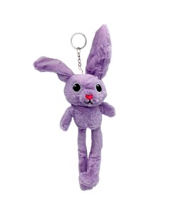 Брелок кролик с длинными ушами фиолетовый 28 см Market toys lab