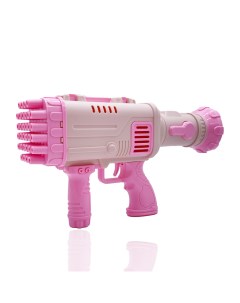 Детский пистолет генератор мыльных пузырей Гатлинг розовый Market toys lab