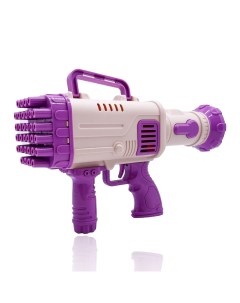 Пистолет генератор мыльных пузырей Гатлинг фиолетовый Market toys lab