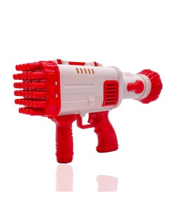 Детский пистолет генератор мыльных пузырей Гатлинг красный Market toys lab