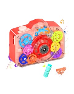 Генератор мыльных пузырей Фотоаппарат Bubble Camera красный Market toys lab
