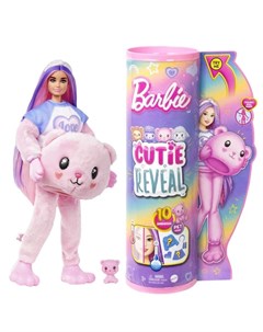 Кукла Cutie Reveal мишка Тедди HKR04 Barbie