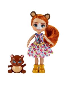 Кукла сестричка с питомцем медведь HCF97 HCG00 Enchantimals